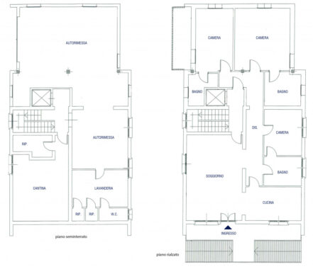 QUADRILOCALE CON GIARDINO IN BIFAMILIARE